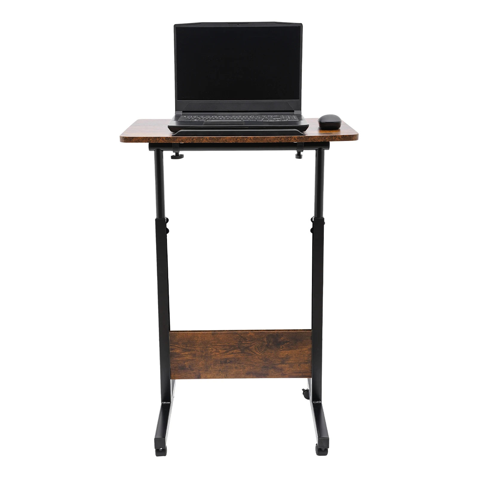 Portable Presentation Podium Rolling Computer Stand with brake Height Adjustable Flexible to Move and Fix for Office, Bedrooms