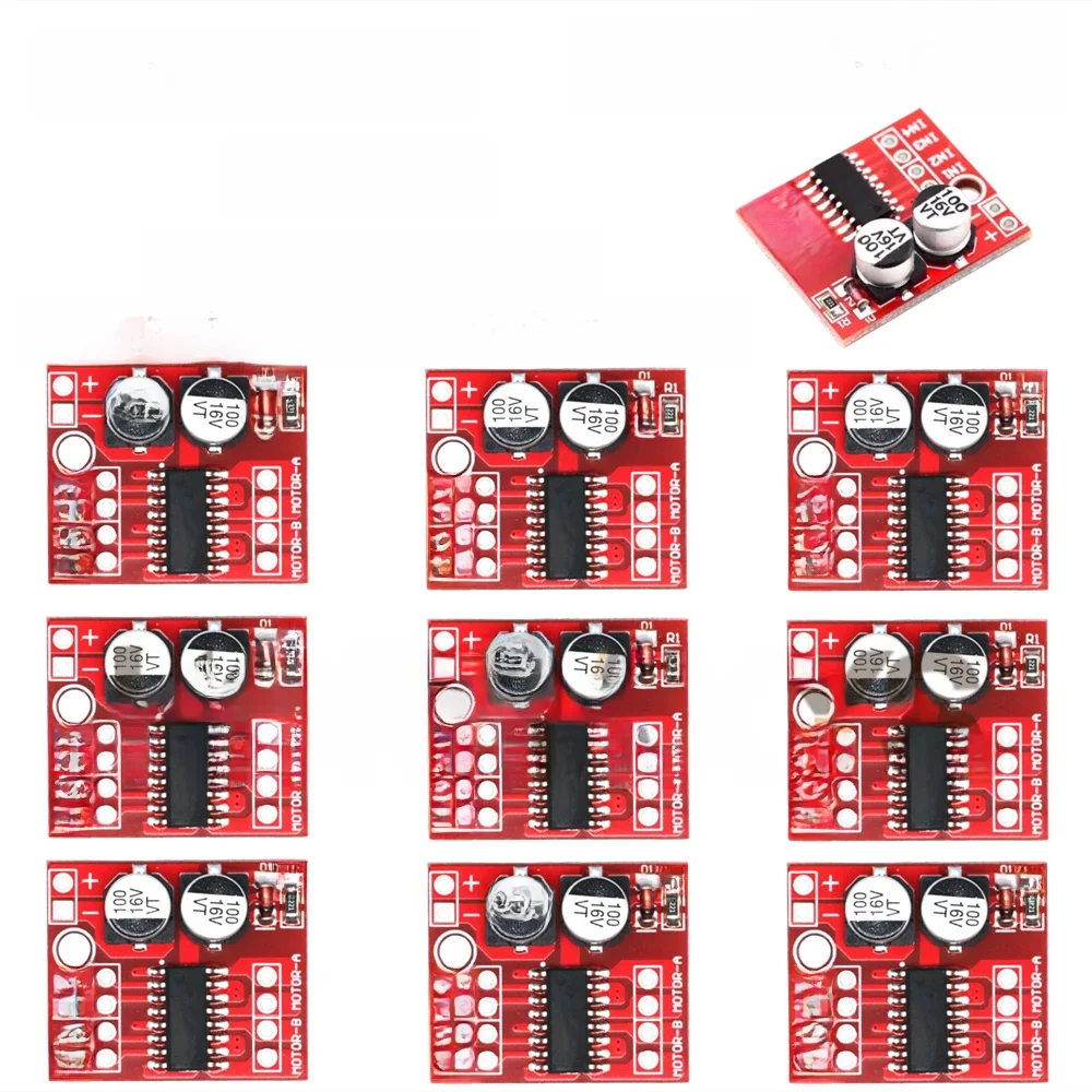 Module de pilote de moteur à courant continu MX1508, 2V-10V, 1,5a, inversion bidirectionnelle, vitesse PWM, double pont en H, pilote de moteur pas à pas L298N, 1 à 10 pièces
