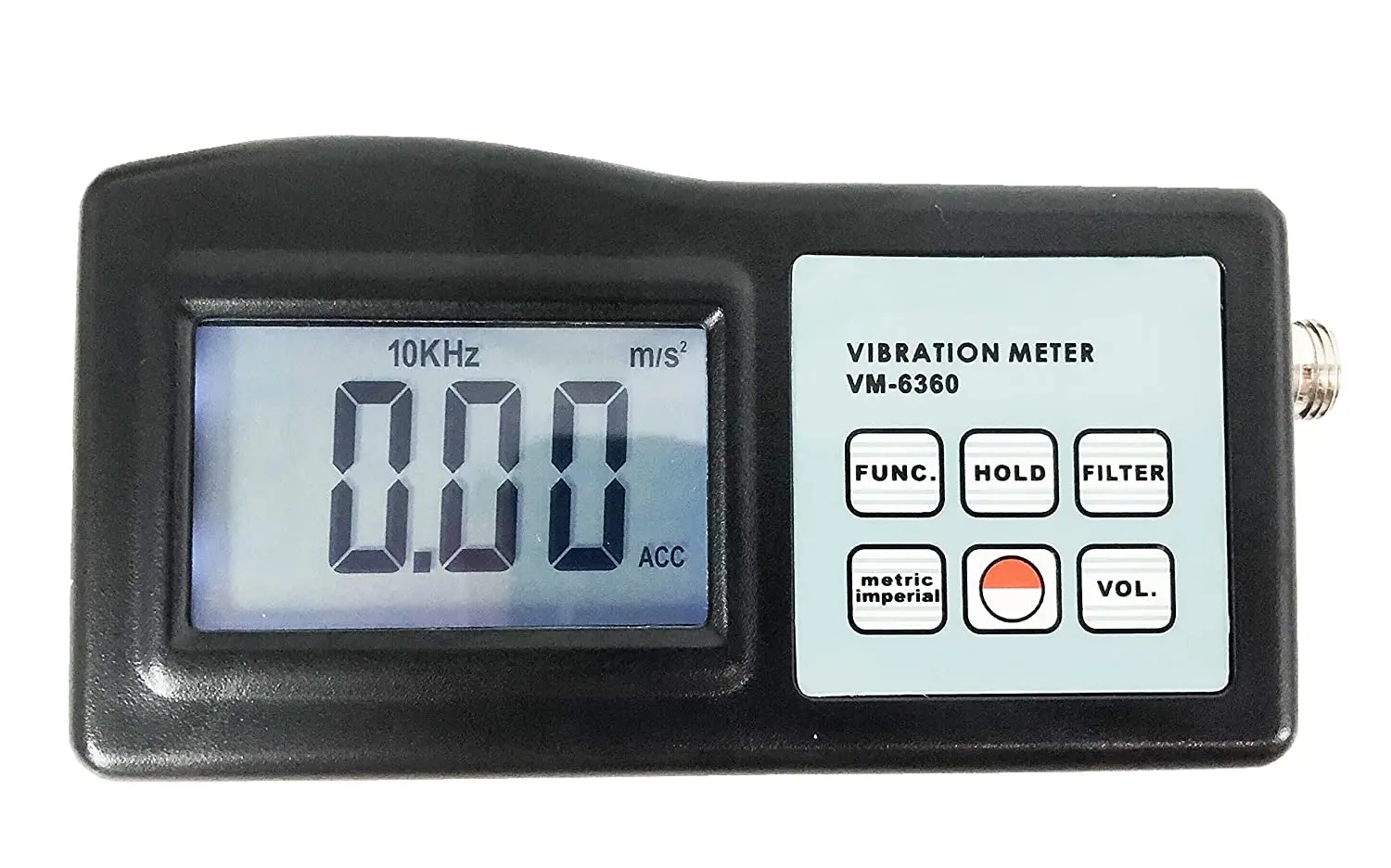 Vibration Meter Tester Testing Gauge Vibrometer with RS-232C Data Cable and Software Acceleration Velocity Displacement Measurin