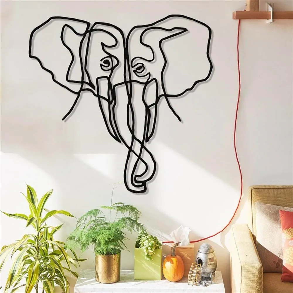 

Elephant Metal Wall Decor