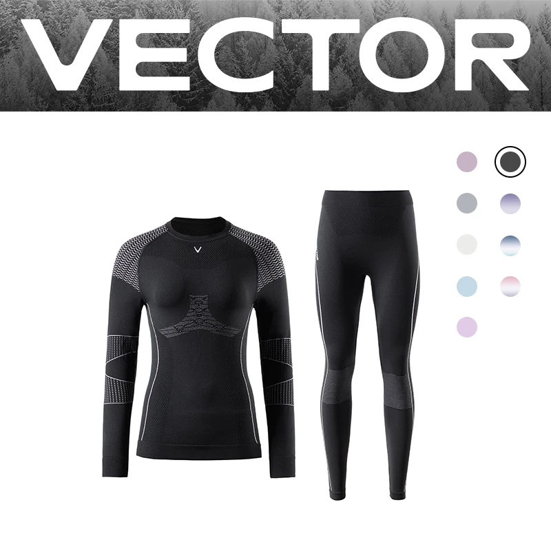 VECTOR Mannen Vrouwen Ski Thermisch Ondergoed Sets Sneldrogend Functioneel Compressie Trainingspak Strak Snowboarden Tops en Broeken Volwassen