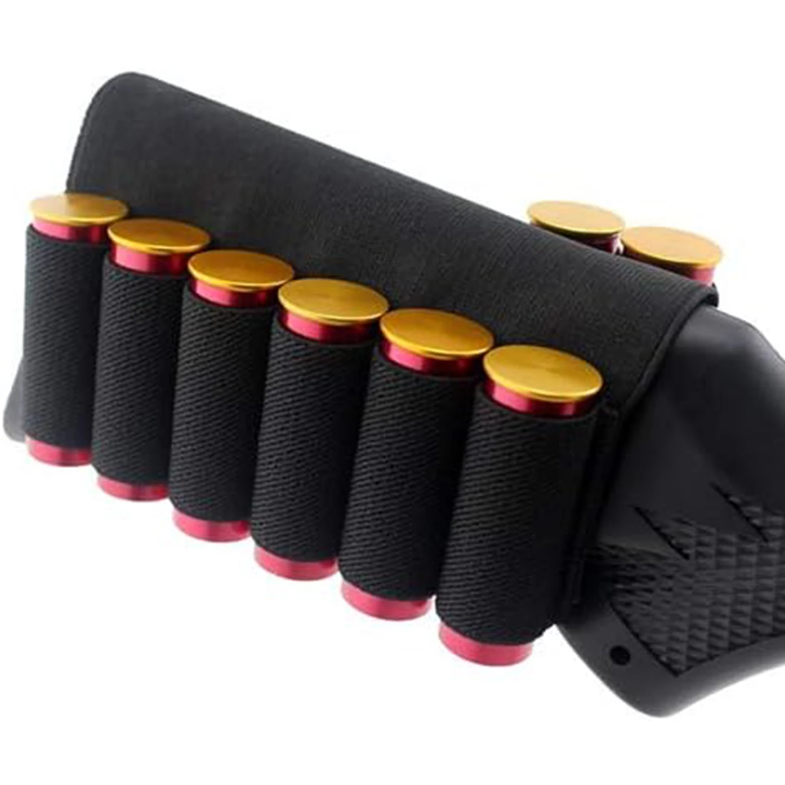 8 Round Shotgun Shell Holder Buttstock Holder for 12/20 Gauge Ammo Tactical Shotgun Holder for Hunting