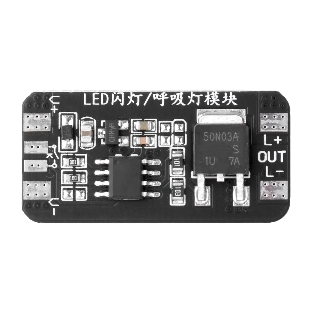 Lento piscando Gradiente Módulo Controlador de Luz, gradualmente desaparece, Auto Dimmer, Driver de luz de respiração, Chip, 3-24V