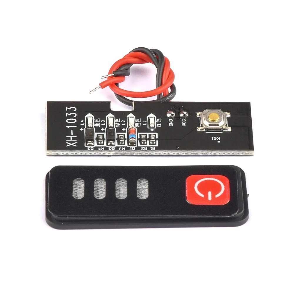 4Pcs 18650 Battery Indicator 18/21V Electrionic Module LED Display Board With Switch Controller 18650 Battery Capacity Indicator