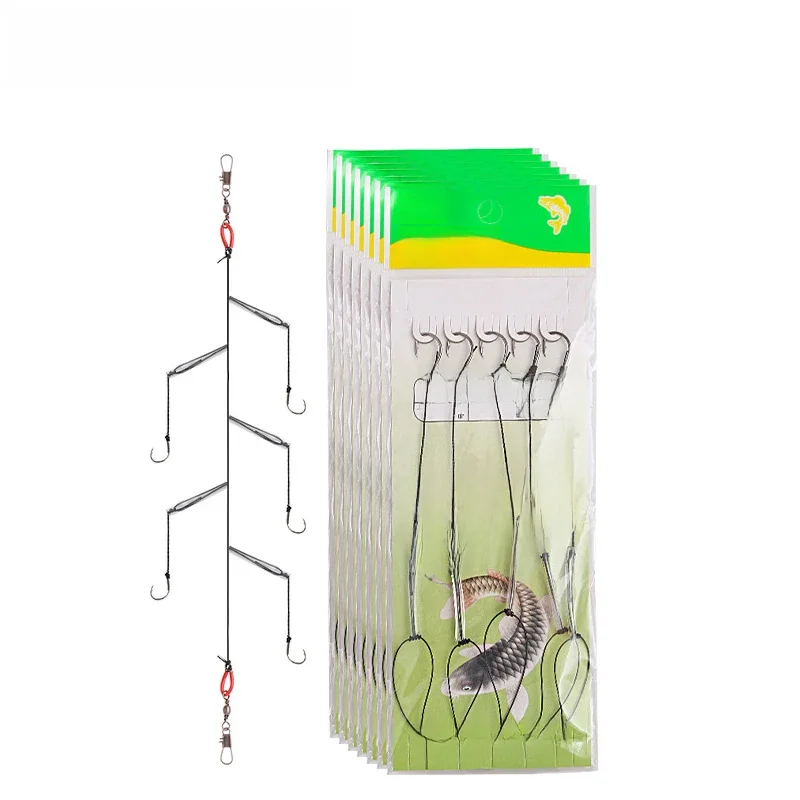 Haki do strun YUCONG 3 # -13 #   Haczyki wędkarskie ze stali wysokowęglowej Obrotowy pojedynczy haczyk wędkarski Combin 5 Haken Barbed Sharp hameçons Pesca — zdjęcie 2