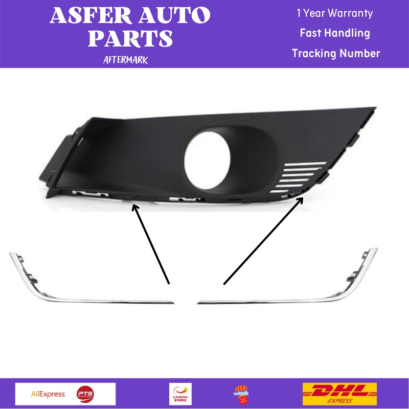 FOG HEADLIGHT FRAME CUSHION CHROME LEFT RIGHT FOR RENAULT MEGANE IV SALOON 261A20197R 261A20197R