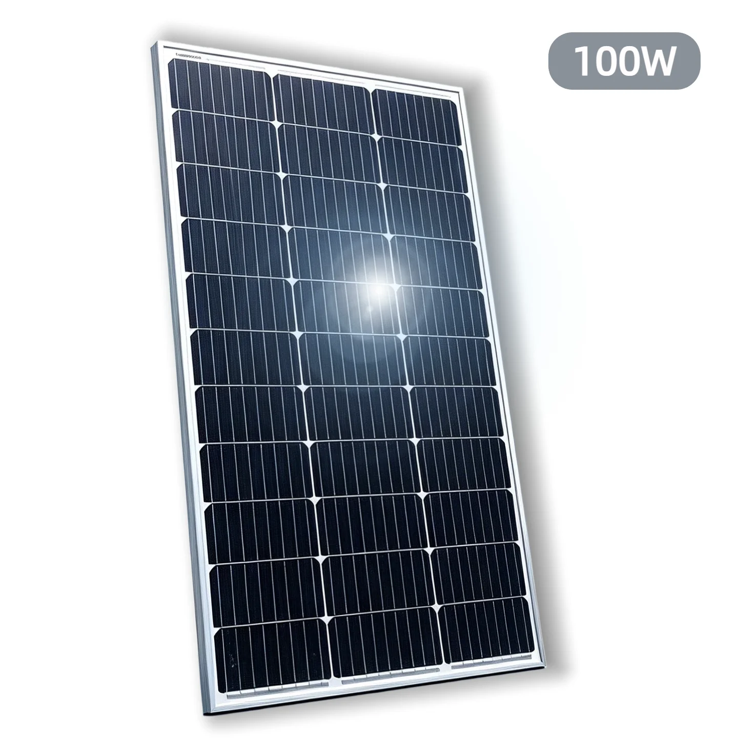 100-Watt-Solarmodul, hocheffizientes Solarmodul, 25% hohe Lichtdurchlässigkeit, geeignet für die Photovoltaik-Aufladung von Schiffsdächern, Wohnmobilen und anderen Off-Grid-Systemen.