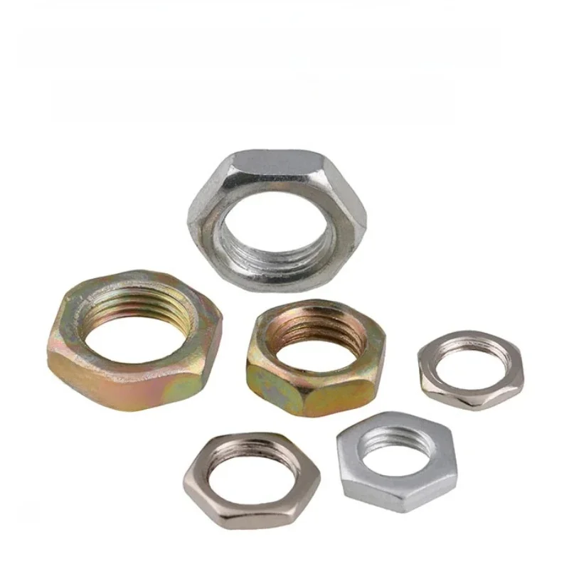 2/5/10 pièces M7 M8 M9 M10 M12 M14 M16 zingué dent Fine écrou hexagonal hexagone filetage fin écrous fins
