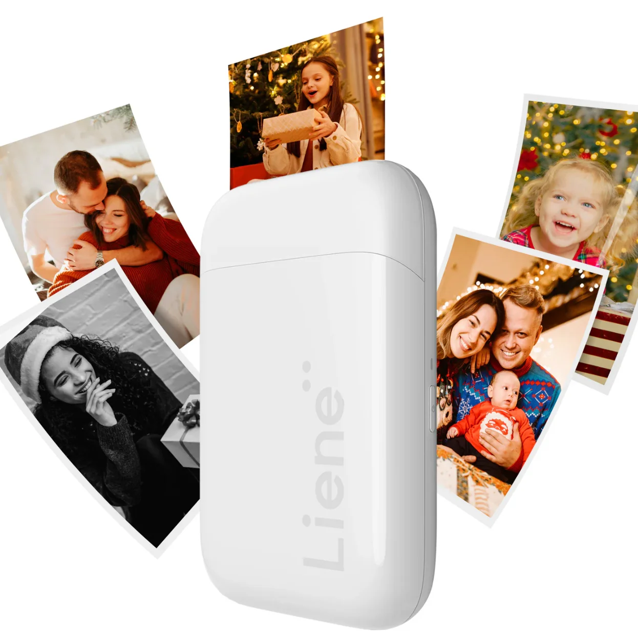 

Liene Pearl K100 2x3" Portable Mini Photo Printer – Bluetooth Wireless Instant Printer with 5 Zink Photo Papers (White)