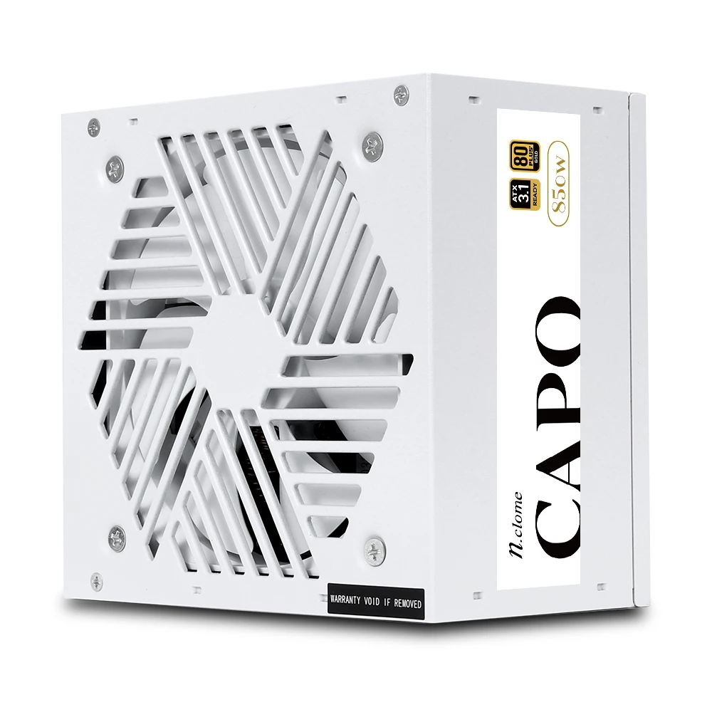 Enclom CAPO 850W 80PLUS GOLD Full Modular ATX 3.1 White Computer Power Supply