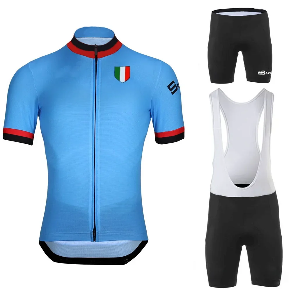 AliExpress Yibimotto 2020 SALVARANI Cycling Jersey Set Italy Complete Cycling Clothing Men'Road Racing Bike Suit Bicycle Bib Shorts MTB Pants Clothes