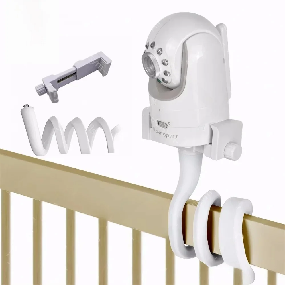 Uniwersalny uchwyt na łóżko niania elektroniczna Baby Monitor wielofunkcyjny wąż zacisk elastyczny statyw 1/4 mocowanie kamery z regulowanym długim ramieniem — zdjęcie 2