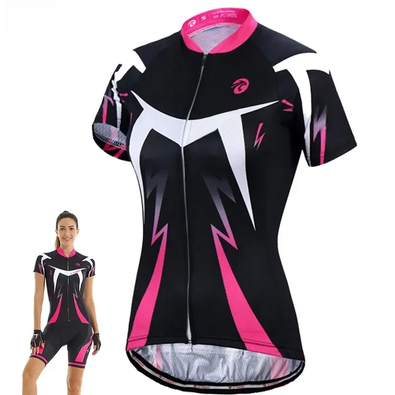 AliExpress X-TIGER Women's Cycling Jersey Summer Anti-UV Cycling Bicycle Clothing Quick-Dry Mountain Female Bike Clothes Short Jersey