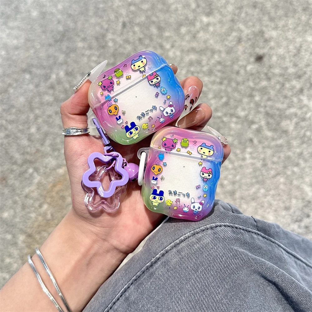 

Funny cartoon headphone protective cover for Apple Airpods 4 3 2 Pro 3 2 cover with charm earphone case Kawaii shock-proof case