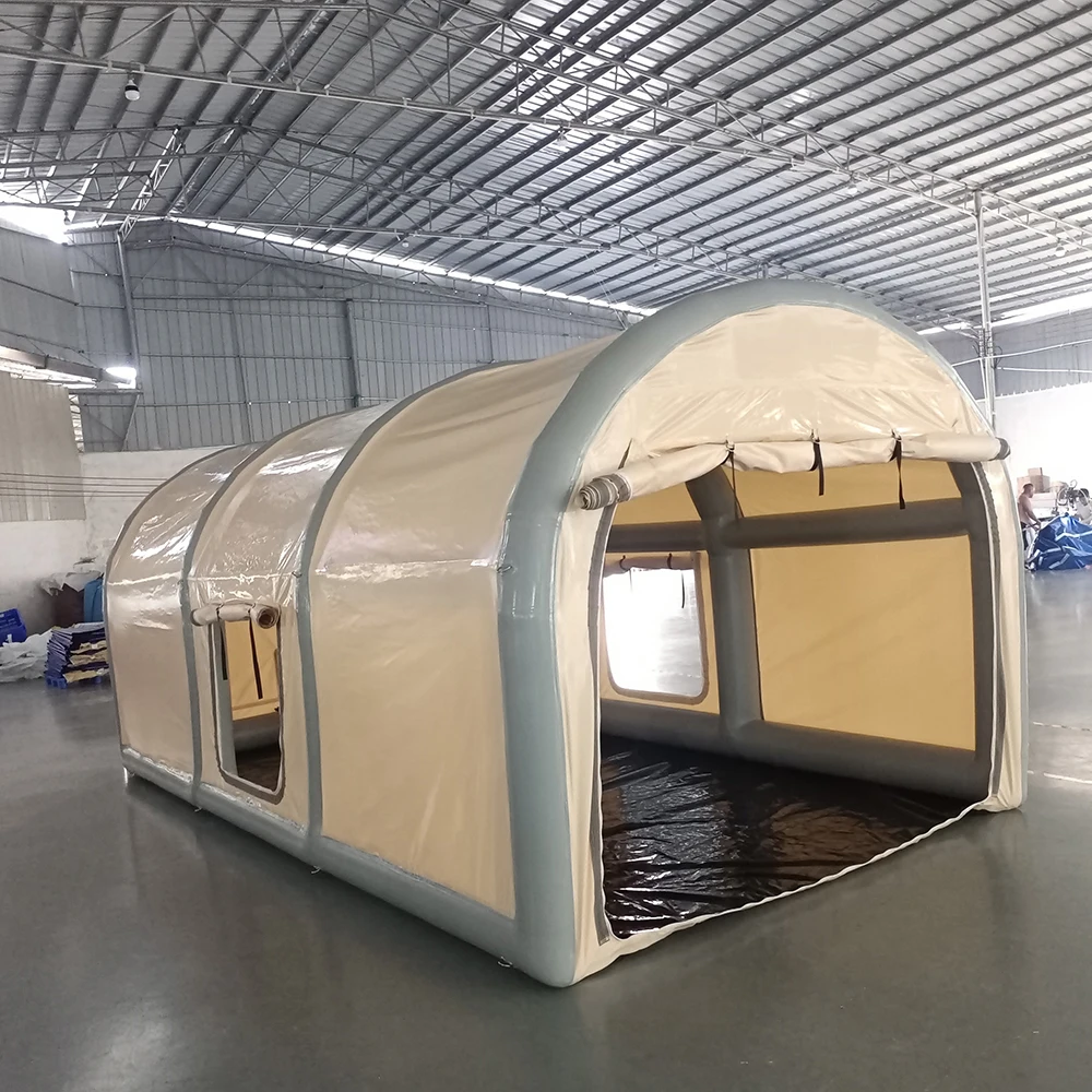 Tienda de campaña inflable para coche, refugio de garaje portátil de PVC con 2 ventanas laterales, bomba eléctrica, garaje de coche para protección de vehículos, 20x10x8 pies