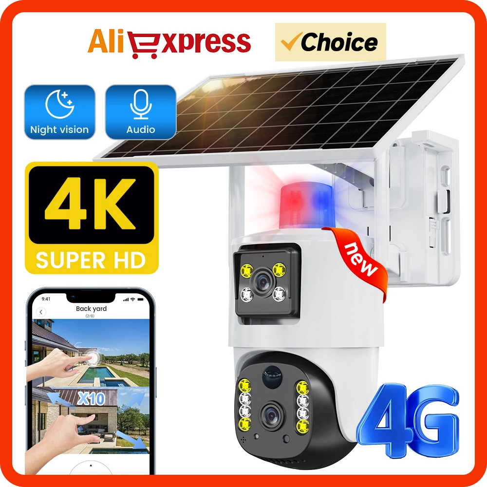 4K 8MP 4G Sim Solar… - image