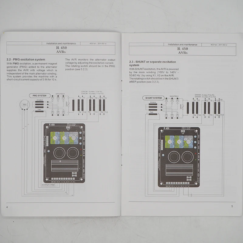 Imagem -05 - Avr Entrega Rápida Leroy Somer Gerador Regulador de Tensão Automático Compatível com Original R450