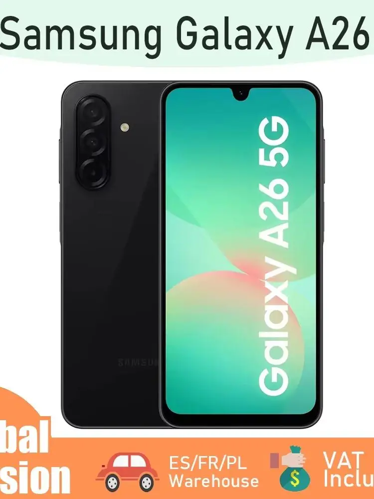 Globale Version Samsung Galaxy A26 5G Smartphone 6,7 Zoll Super AMOLED Display Dual SIM 50MP Triple-Kamera 5000mAh Akku Schnelles Laden Exynos 1380 Prozessor IP67 Wasserfestigkeit