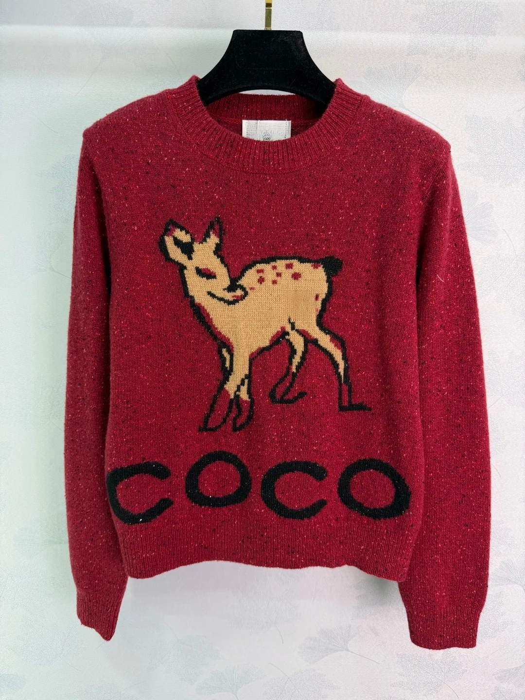 

For the autumn and winter of 2025 women's pullover Christmas clothing red warm women's woolen sweater loose style women's top