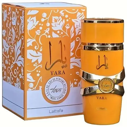 Lattafa Yara Tous parfum semprot kuning, Set hadiah untuk wanita, parfum pedas elegan, tahan lama, 3.4oz Lattafa, wanita