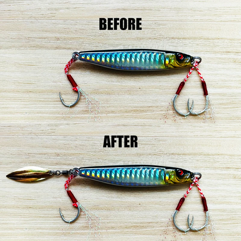 FLASH TAIL LURE ACCESSORIES NOISY SPOON REFLECTIVE WILLOW LEAF DAZZLE COLOR SWIVEL SPINNER VIB JIGGING MINNOW PENCIL SUITABLE