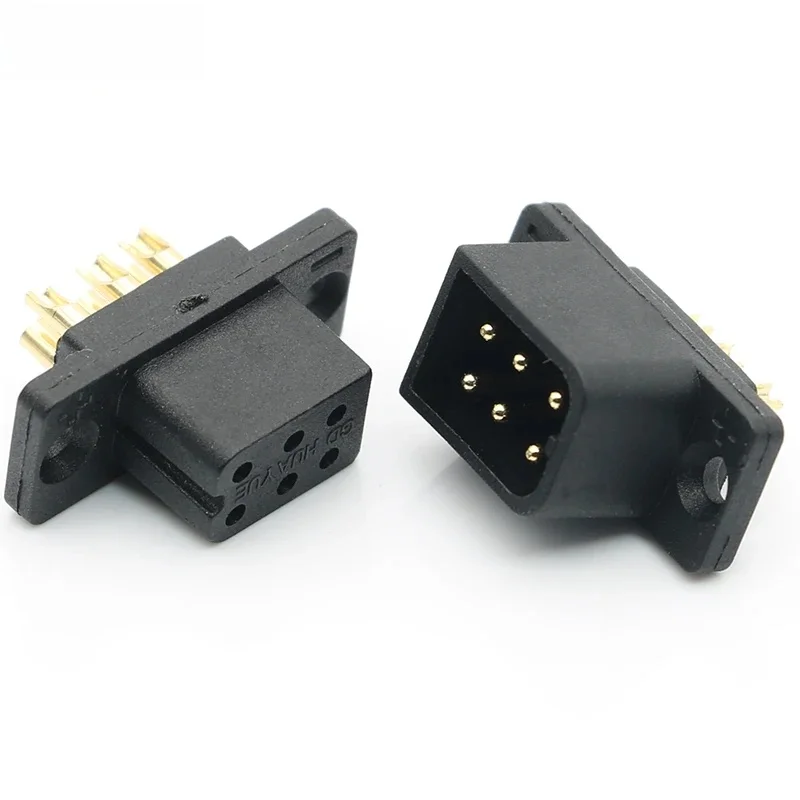 Connecteur terminal petd'alimentation de noyau de cuivre de degré à hautes températures Modèle femelle mâle JY6P-G de broche de signal de prise d'avion