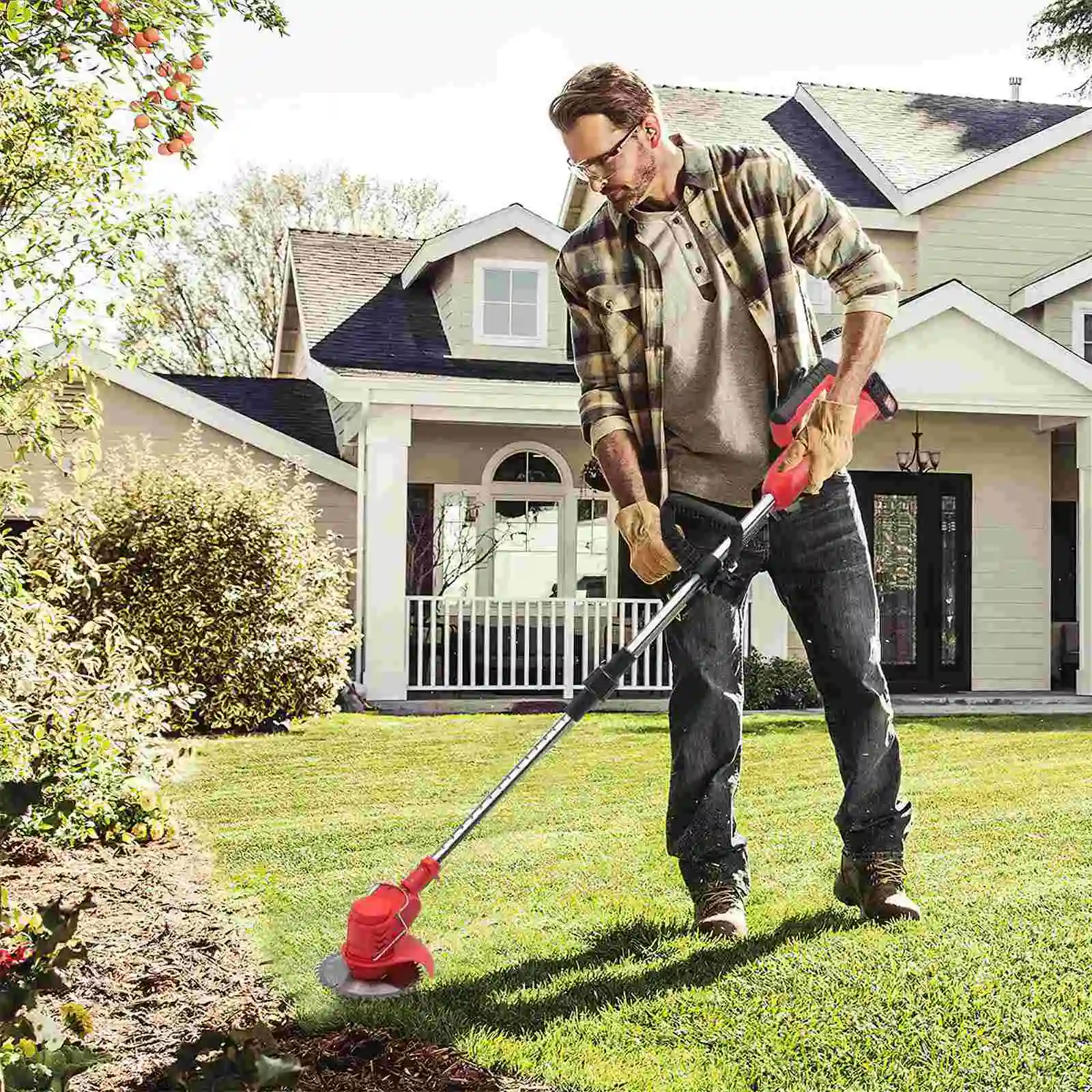 850w hand gehaltener elektrischer Rasenmäher elektrischer Grass ch neider U/min Volks garten Bürsten becher Elektro werkzeug für Makita 18V Batterie