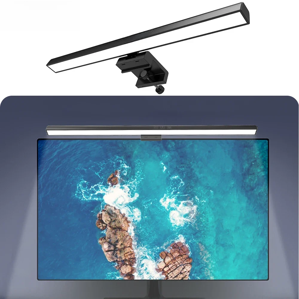 Lampe de bureau à barre LED pour écran LCD d'ordinateur portable, lampe de table, lampe d'étude, lampe de lecture, écran LCD