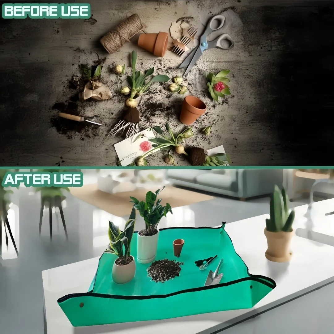 1 قطعة 50 سنتيمتر/19.6in أواني الزهور زرع الحصير البستنة زراعة حصيرة النبات Repotting طوي مقاوم للماء البستنة بوتينغ الوسادة #4