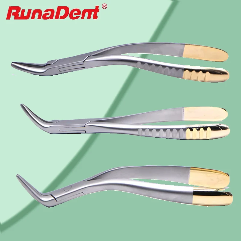 

Dental Root Extraction Forceps Curved Maxillary Mandibular Universal Tool for Tooth Removal Surgery Dentistry