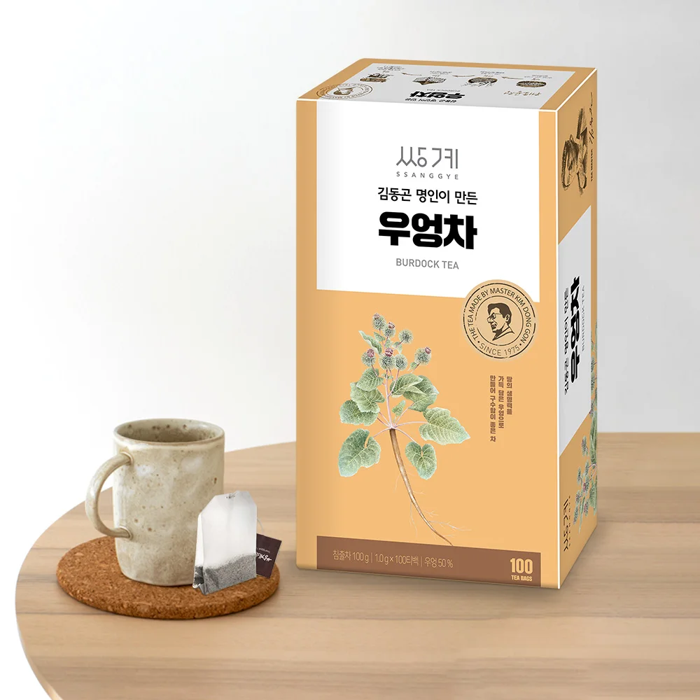 100 tea bags of burdock tea made by the famous Kim Dong-gon