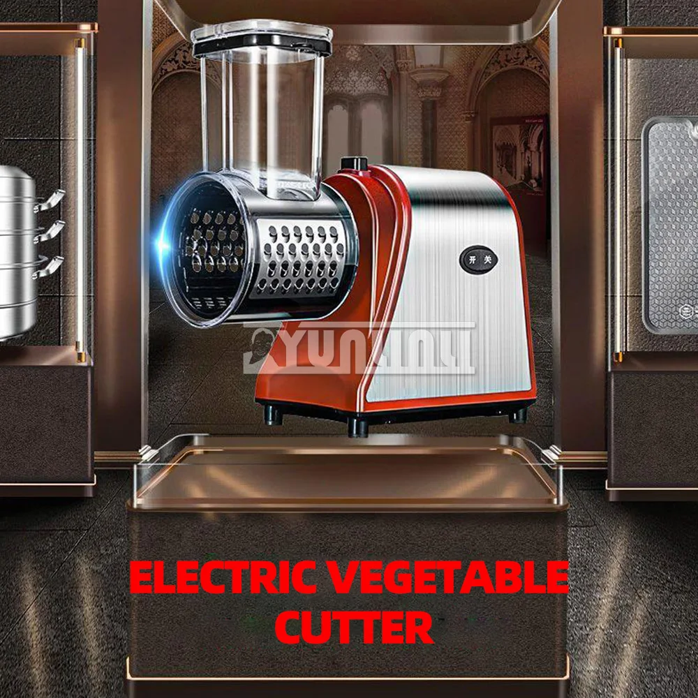 

Electric Multifunctional Vegetable Cutter For Potato Shredded Slices And Garlic Grinding