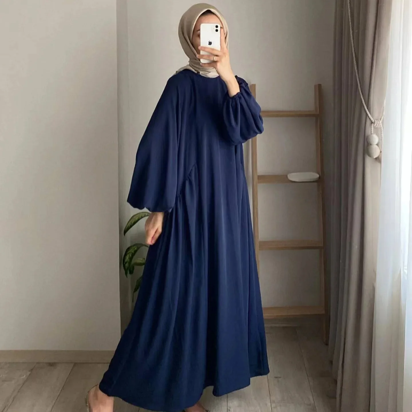 Ramadan Saudi Arab Long Robe Morocco Dubai Abayas for Women Modest Maxi Dresses Jalabiya Kaftan Islam Eid Muslim Vestidos — zdjęcie 2
