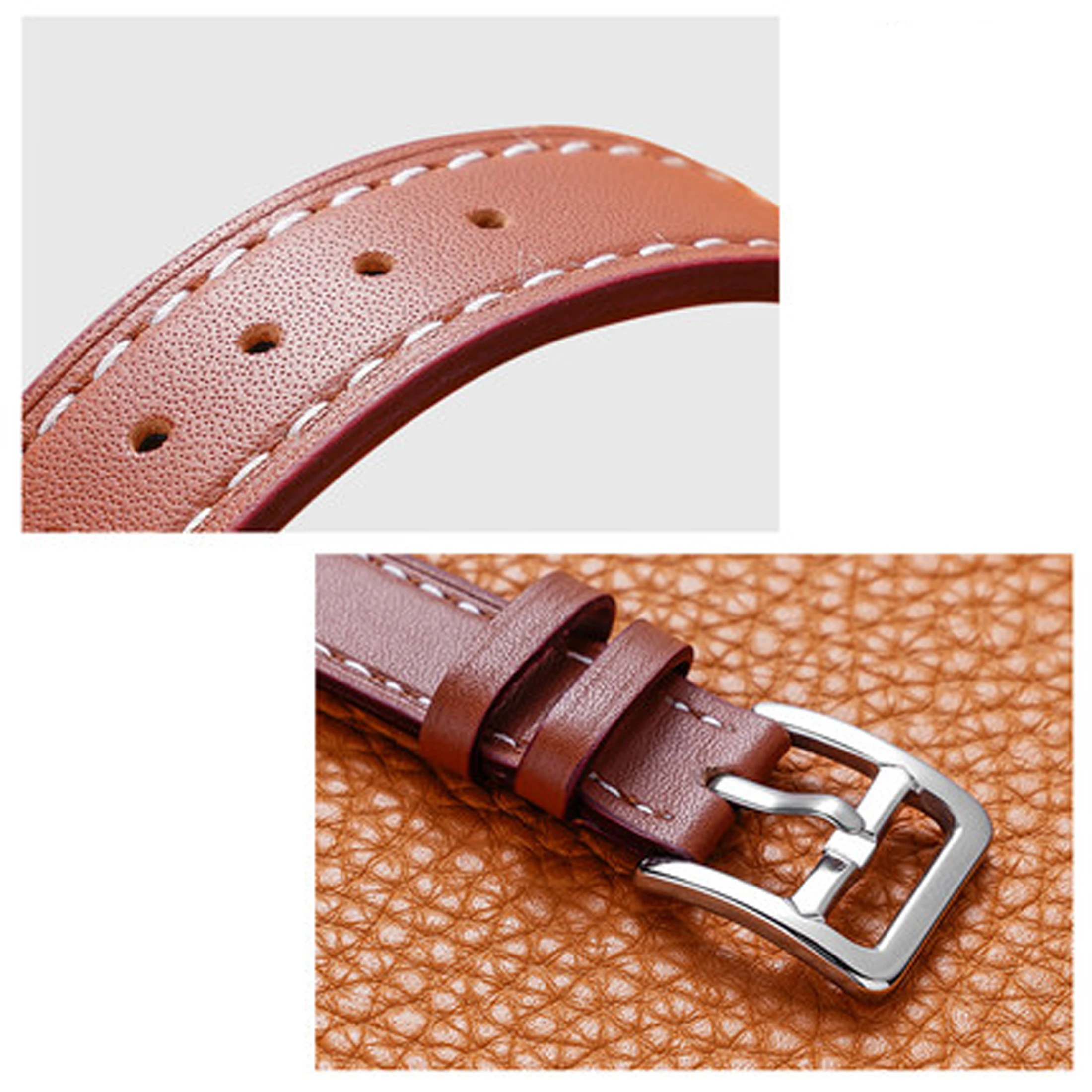 SinHGeY Leather Strap For Huawei Band 6 Honor Band 6 Cowhide Strap SmartWatch Bracelet Replacement Wristband