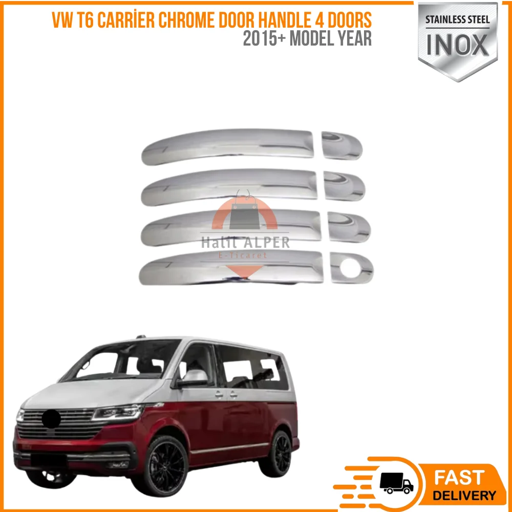 For Volkswagen VW T6 carrier chrome door hand 4 doors 2015 and. Stainless steel. A + quality modified design accessory