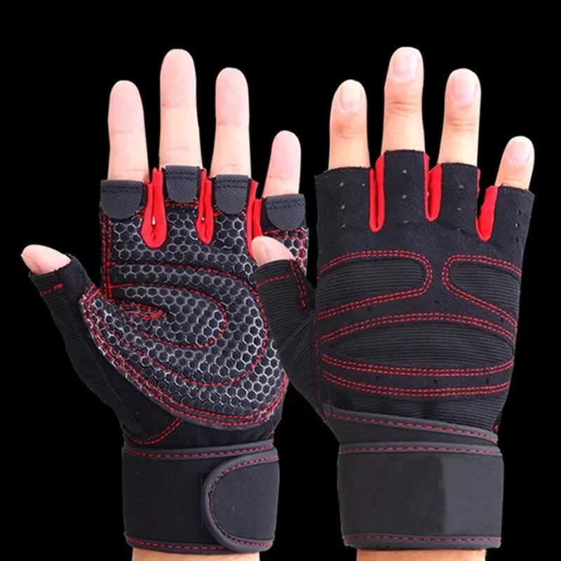 AliExpress Fitness Half Finger Gloves Men And Women Wrist Guard Sports Dumbbell Riding Non Slip Horizontal Bar Exercise Training