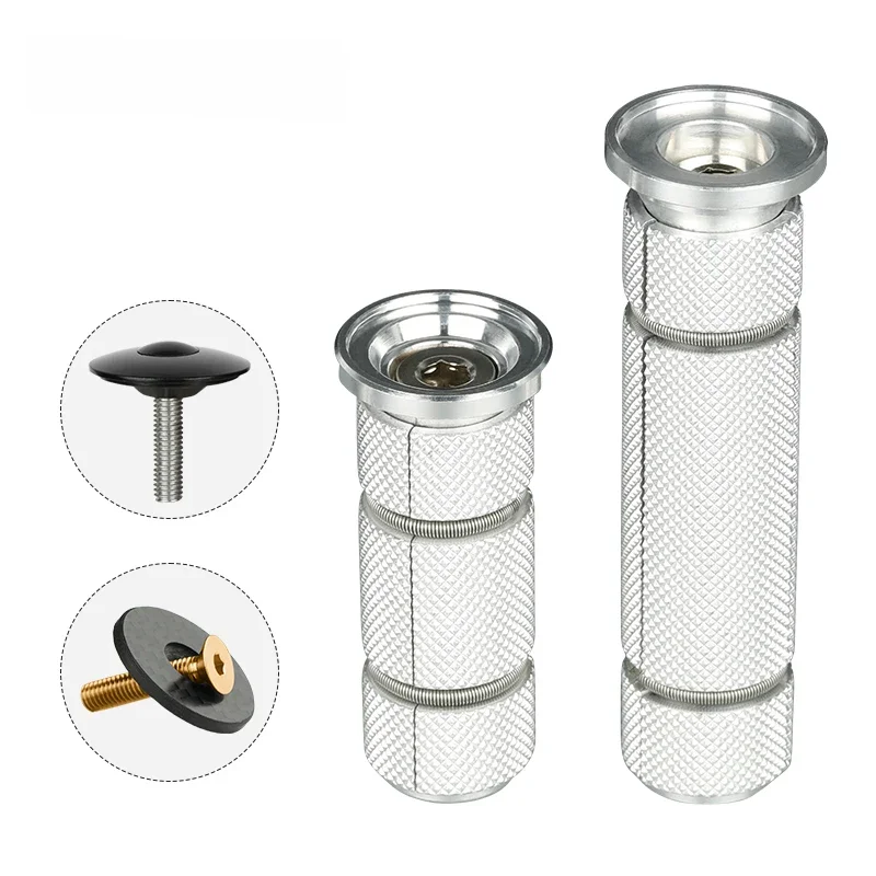 AliExpress DEEMOUNT Bicycle 1 1/8" 28.6mm Carbon Fork Steerer Headset Plug Top Cap Ratchet Inserts Core Expander Gag Knurled Expansion Anchor