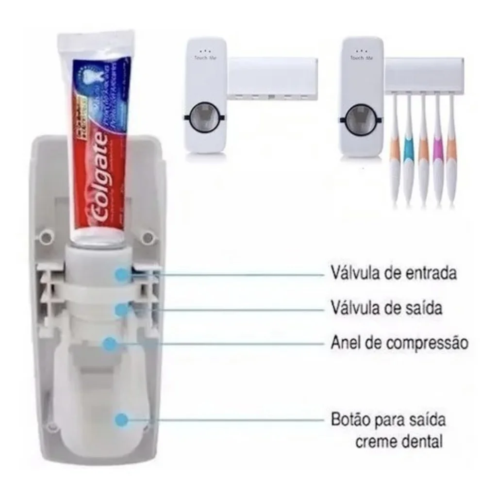 Automatic Toothpaste Dispenser Toothpaste Holder for Toothbrushes
