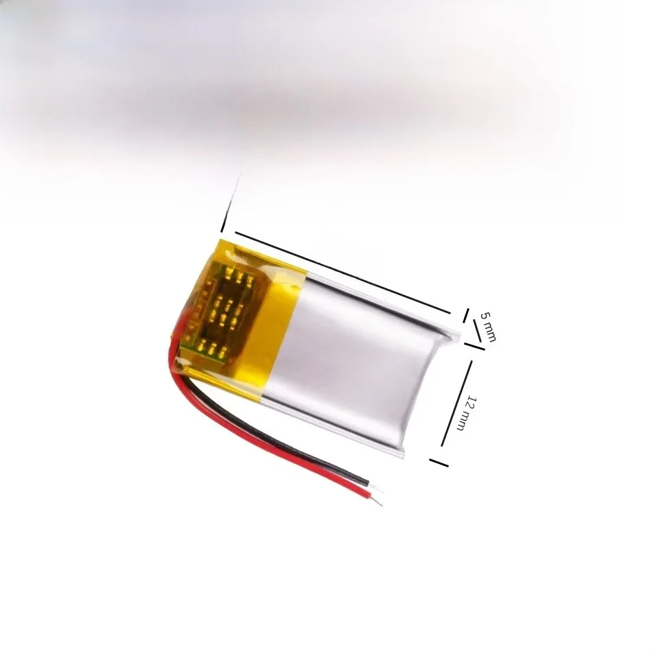 3,7 V 80 mAh 501220 Akumulator litowo-polimerowy do zestawu słuchawkowego, zegarka, przyrządu kosmetycznego, kijka do selfie Bluetooth — 2