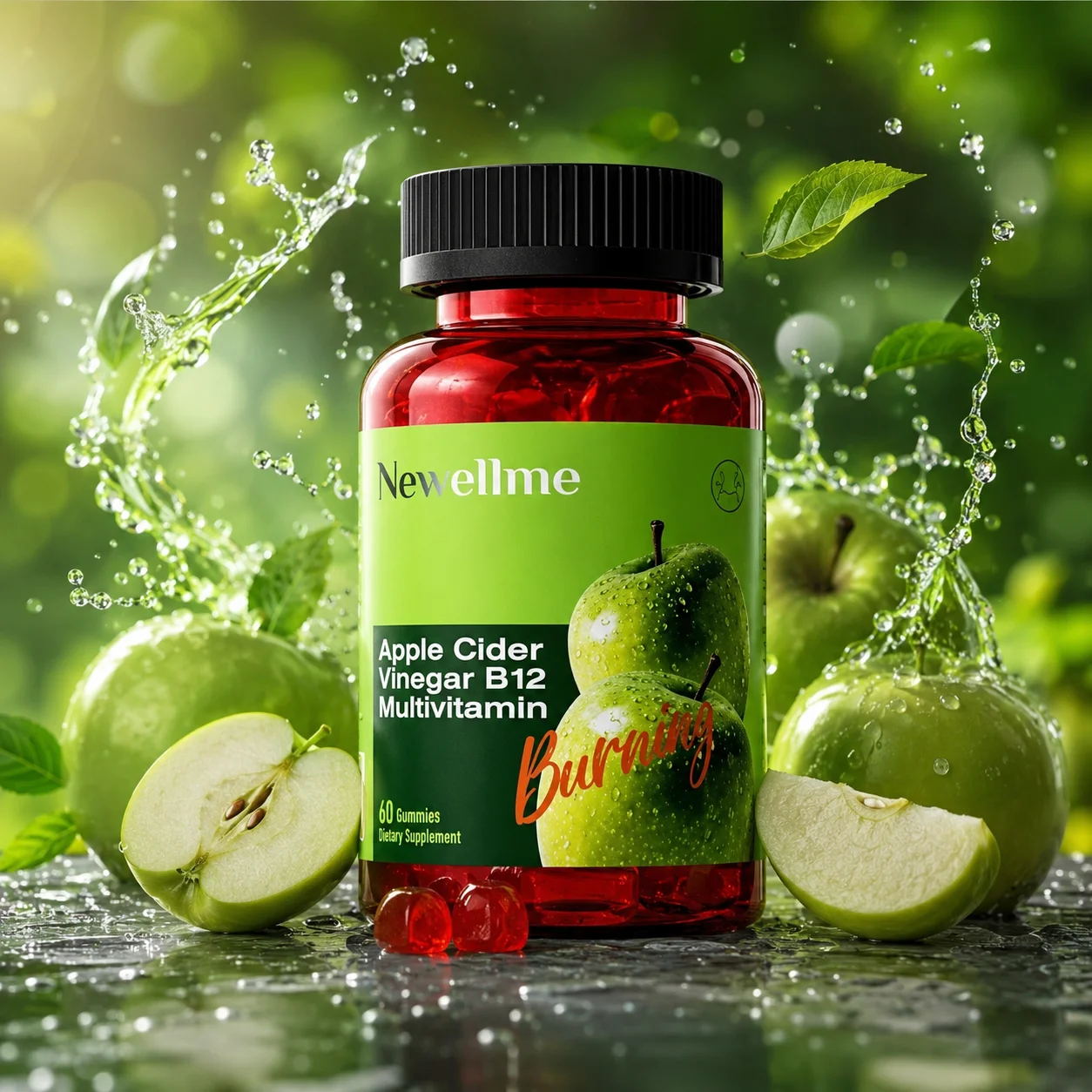 Apple Cider Vinegar B12 Multivitamin Gummies – Weight Loss & Energy Boost