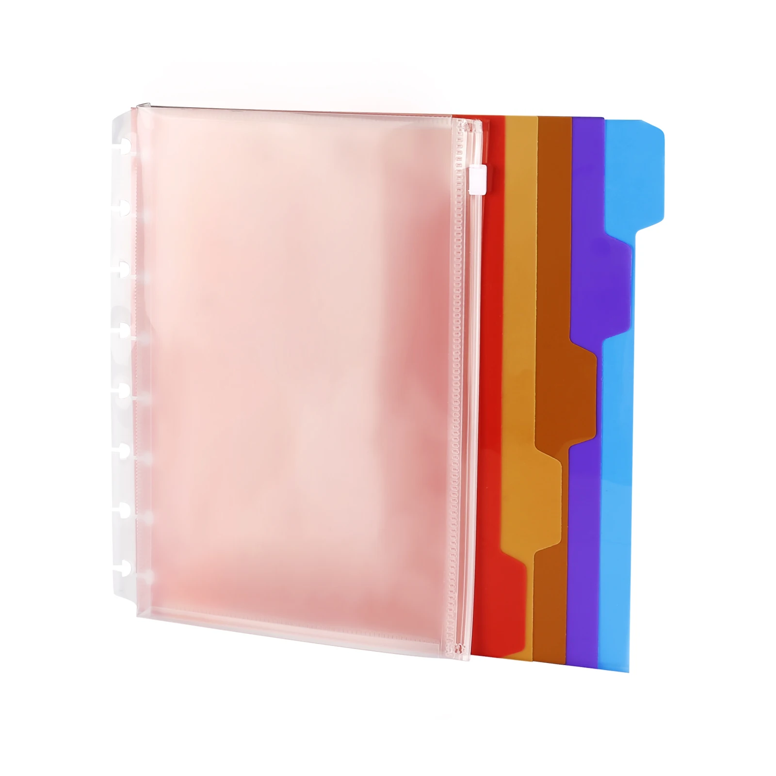 Eagle 5 Index Tags With Separate Pages,Multi-color binder index divider,School Separator Folder,Suitable For Notebook Loose-leaf