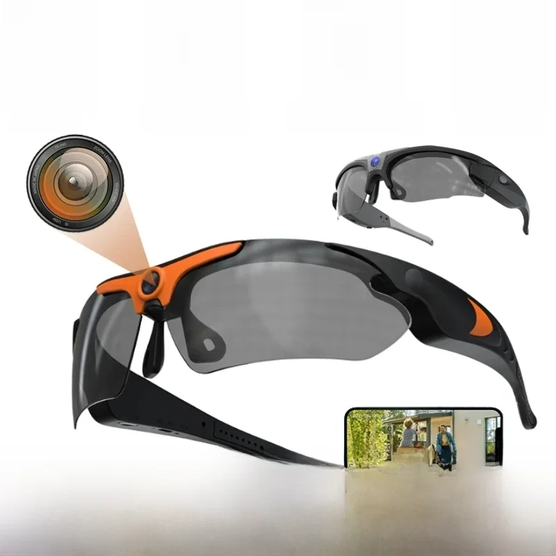 AliExpress KIDKD HD 1080P Glasses Mini Camera Outdoor Bicycle Motorcycle Security Protection Sunglasses Video Camera Polarized Lens Sports Cam