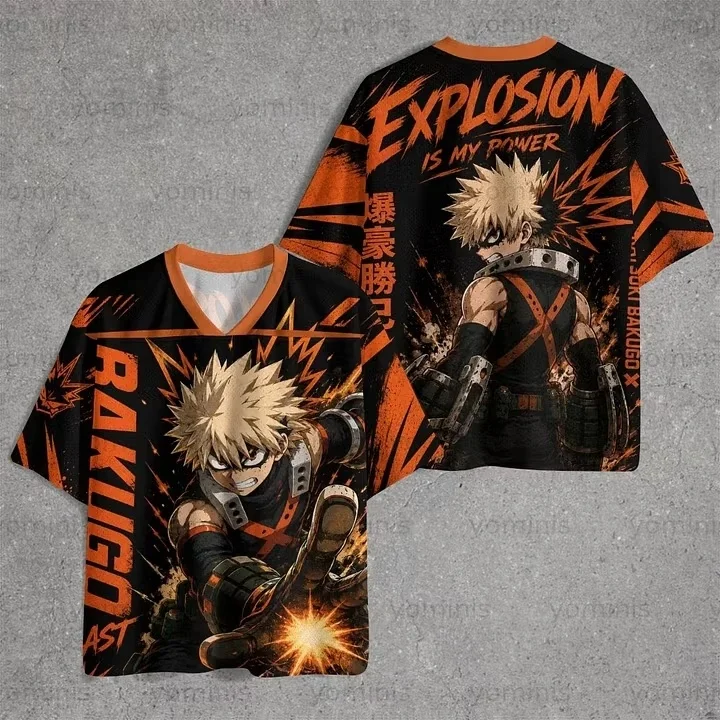 A must-have for young anime fans! 3D breathable, casual short-sleeved tops for boys and girls—perfect for family cosplay.
