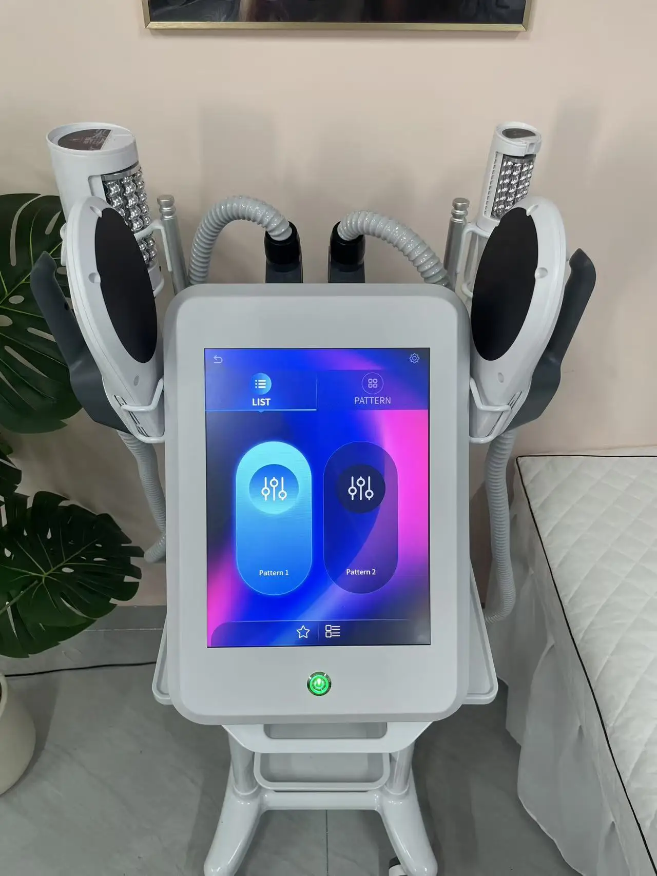 マイオスリムPRO 6500W 15T ボディスカルプティングマシン - ハイEMT筋刺激装置、インナーボールローラー脂肪燃焼機能付き | 家庭用＆サロン用