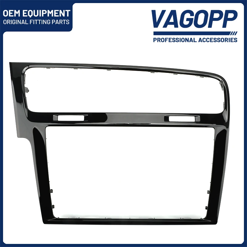 

VAGOPP Piano Paint Black MIB Radio Frame Panel For Volkswagen Car 8/9.2 inch ABS Auto Interior Accessories For VW Golf 7 MK7 7.5