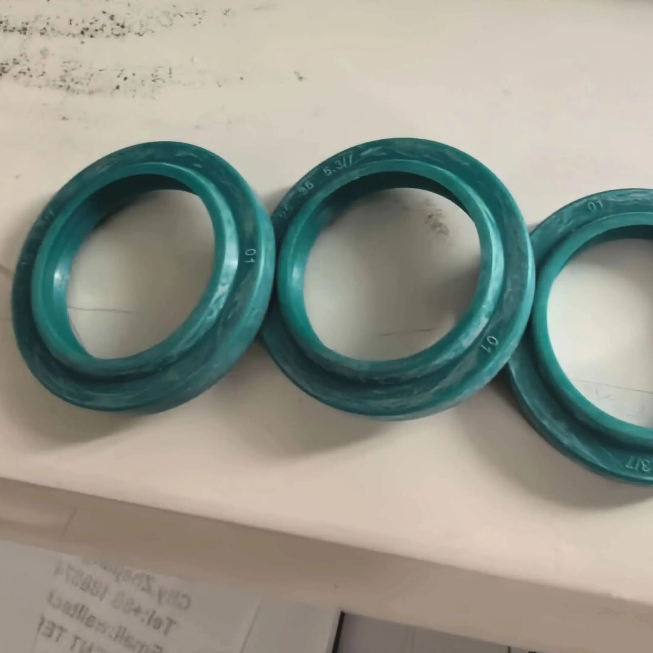 DHS 25x35x5.3/7 Hydraulic Oil Seal Ring Green PU Dust Seal