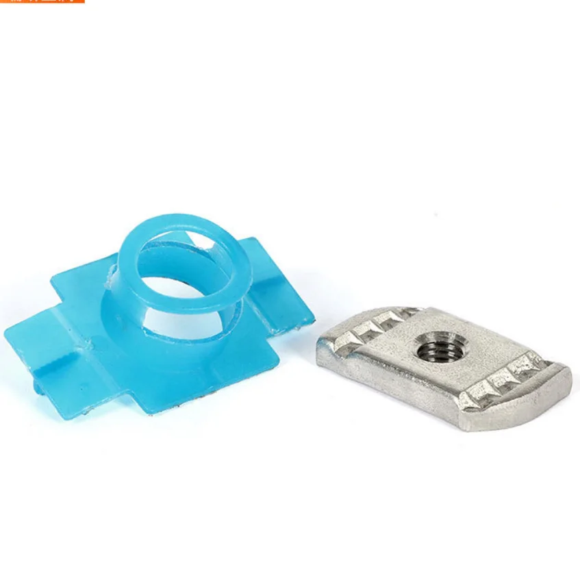 M6 M8 M10 M12 Galvanized Steel Strut Channel Insert Nuts 50PCS Solar Panel Mounting Hardware with Spring Nut and Plastic Ferrule