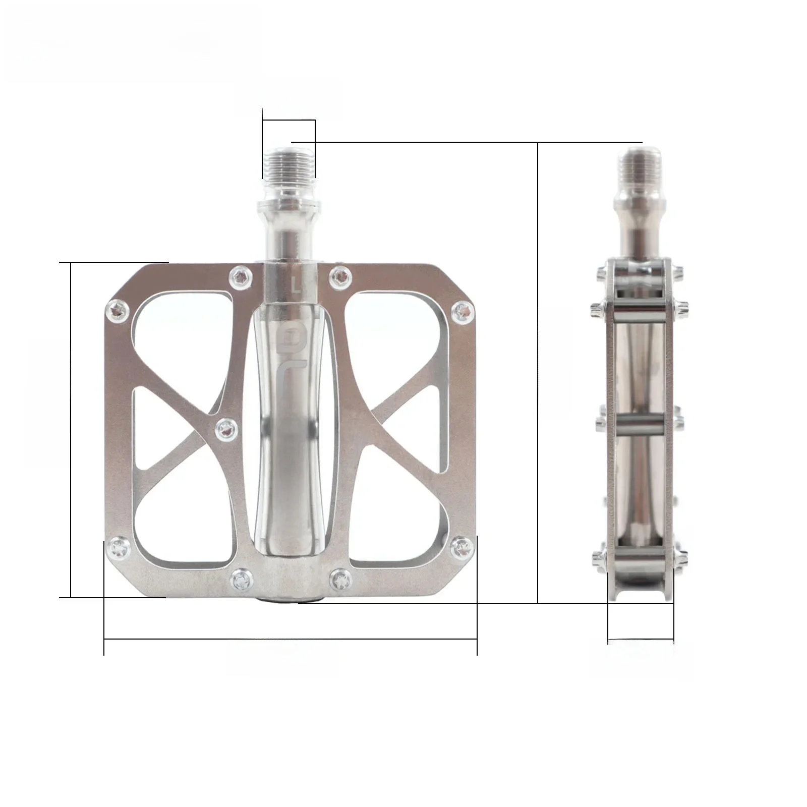 AliExpress TESNO Bicycle Pedals Titanium Alloy 3 Bearings MTB Road Bike Pedal Anti-Slip Ultralight Quick Release 14mm Universal Thread Part