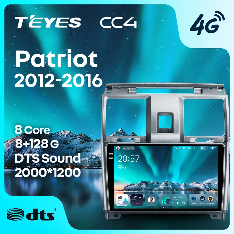 TEYES CC4 For 2012 - 2016 UAZ Patriot CarPlay Auto 2DIN Car headunit Autoradio Car Radio Multimedia Stereo