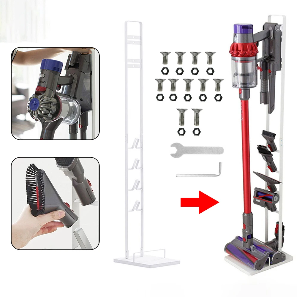 Support pour aspirateur compatible avec Dyson V15, V12, V11, V10, V8, V6 – Aspirateur vertical sans fil sans perçage.